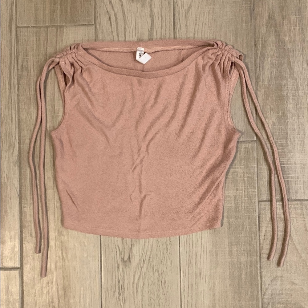 7day Wknd Ruched Crop Top - Women’s Small